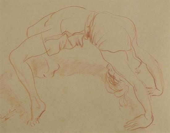 Russell Sydney Reeve (1895-1970) Acrobat 12 x 15.5in.